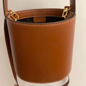 Staud Bucket Bag — Tan / Caramel